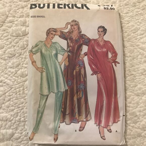 Vintage Simplicity and Butterick Pajama and Robe Unisex Pattern Lot of 3 Uncut - Picture 6 of 8